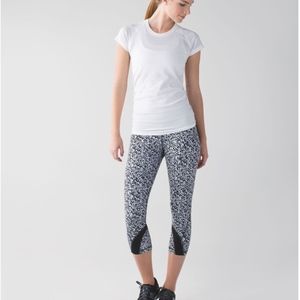 Lululemon Run Inspire Crop II Mini Brushed Animal